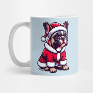 French Bulldog Santa Claus Christmas Mug